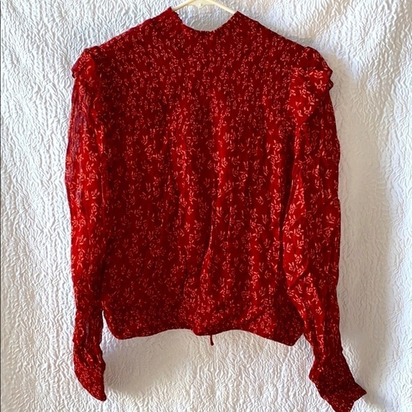 Free People Roma Printed Ruffle Blouse - Picture 5 of 9